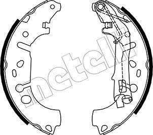 Metelli 53-0093 - Комплект тормозных колодок, барабанные unicars.by