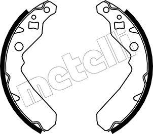 Metelli 53-0045 - Комплект тормозных колодок, барабанные unicars.by