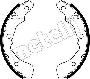 Metelli 53-0041 - Комплект тормозных колодок, барабанные unicars.by