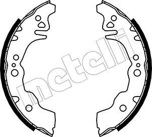 Metelli 53-0043 - Комплект тормозных колодок, барабанные unicars.by