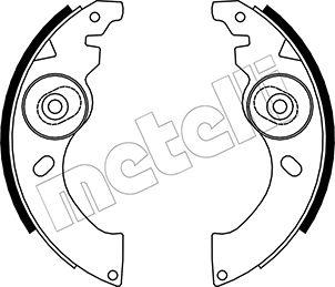 Metelli 53-0054 - Комплект тормозных колодок, барабанные unicars.by