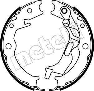 Metelli 53-0052 - Комплект тормозов, ручник, парковка unicars.by