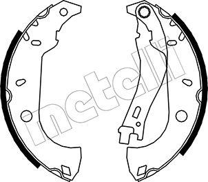 Metelli 53-0067 - Комплект тормозных колодок, барабанные unicars.by