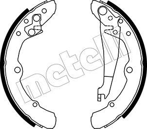 Metelli 53-0008 - Комплект тормозных колодок, барабанные unicars.by