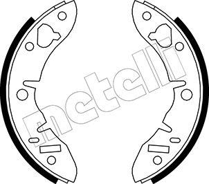 Metelli 53-0003 - Комплект тормозных колодок, барабанные unicars.by