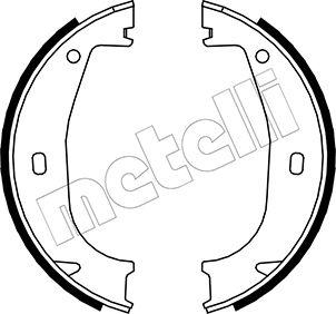 Metelli 53-0016 - Комплект тормозов, ручник, парковка unicars.by