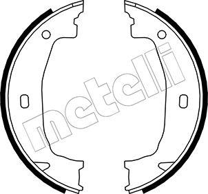 Metelli 53-0018 - Комплект тормозов, ручник, парковка unicars.by