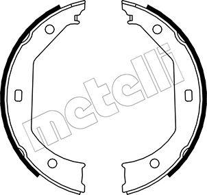 Metelli 53-0017 - Комплект тормозов, ручник, парковка unicars.by