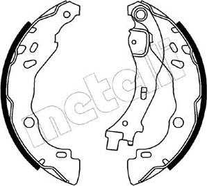 Metelli 53-0085 - Комплект тормозных колодок, барабанные unicars.by