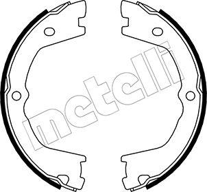 Metelli 53-0086 - Комплект тормозов, ручник, парковка unicars.by