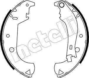 Metelli 53-0081Y - Комплект тормозных колодок, барабанные unicars.by