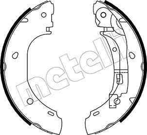 Metelli 53-0082 - Комплект тормозных колодок, барабанные unicars.by