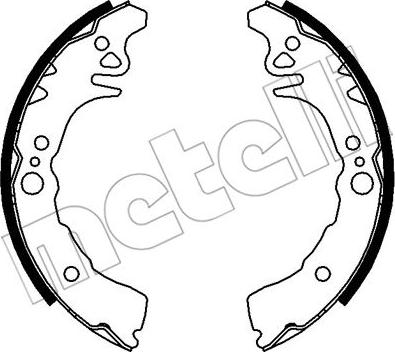 Metelli 53-0039 - Комплект тормозных колодок, барабанные unicars.by