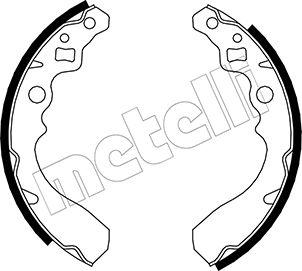 Metelli 53-0034 - Комплект тормозных колодок, барабанные unicars.by