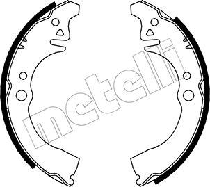 Metelli 53-0035 - Комплект тормозных колодок, барабанные unicars.by