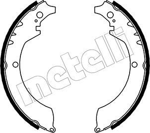 Metelli 53-0033 - Комплект тормозных колодок, барабанные unicars.by