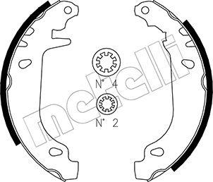 Metelli 53-0022 - Комплект тормозных колодок, барабанные unicars.by