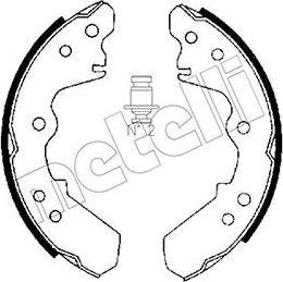 Metelli 53-0191 - Комплект тормозных колодок, барабанные unicars.by