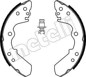 Metelli 53-0192 - Комплект тормозных колодок, барабанные unicars.by