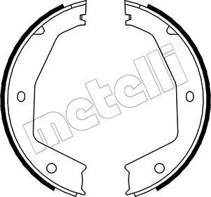 Metelli 53-0197 - Комплект тормозов, ручник, парковка unicars.by