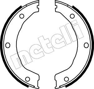 Metelli 53-0145 - Комплект тормозов, ручник, парковка unicars.by