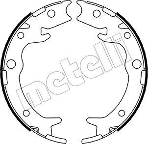 Metelli 53-0159 - Комплект тормозов, ручник, парковка unicars.by