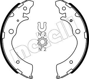 Metelli 53-0154 - Комплект тормозных колодок, барабанные unicars.by