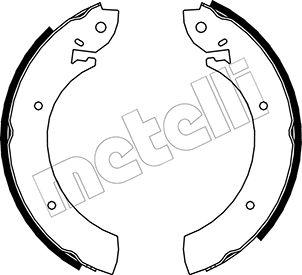 Metelli 53-0100 - Комплект тормозных колодок, барабанные unicars.by