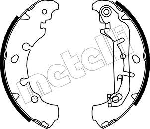 Metelli 53-0136 - Комплект тормозных колодок, барабанные unicars.by