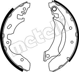 Metelli 53-0130 - Комплект тормозных колодок, барабанные unicars.by