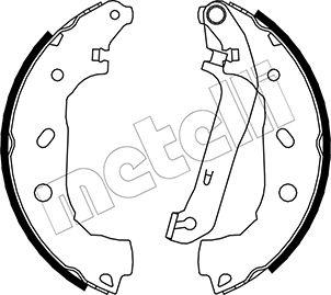 Metelli 53-0138 - Комплект тормозных колодок, барабанные unicars.by