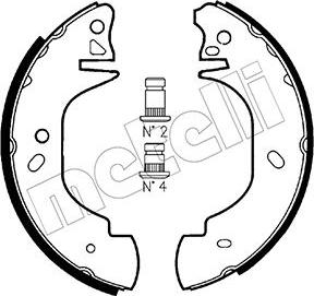 Metelli 53-0126 - Комплект тормозных колодок, барабанные unicars.by