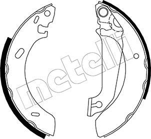 Metelli 53-0120 - Комплект тормозных колодок, барабанные unicars.by