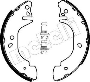 Metelli 53-0122 - Комплект тормозных колодок, барабанные unicars.by