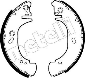 Metelli 53-0127 - Комплект тормозных колодок, барабанные unicars.by