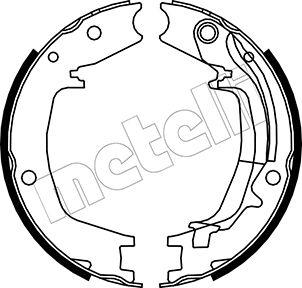 Metelli 53-0179Y - Комплект тормозов, ручник, парковка unicars.by