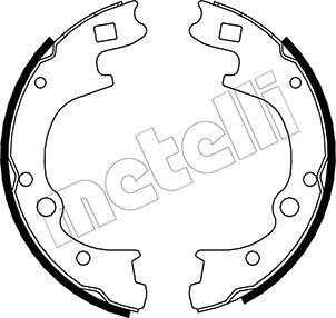 Metelli 53-0174 - Комплект тормозных колодок, барабанные unicars.by