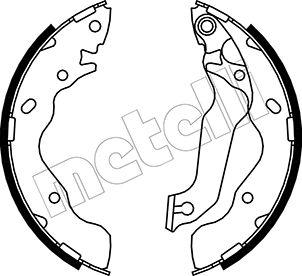 Metelli 53-0176 - Комплект тормозных колодок, барабанные unicars.by