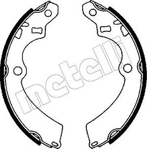 Metelli 53-0394 - Комплект тормозных колодок, барабанные unicars.by