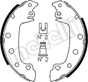 Metelli 53-0340 - Комплект тормозных колодок, барабанные unicars.by