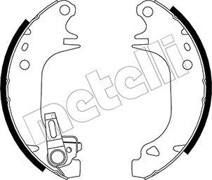 Metelli 53-0343Y - Комплект тормозных колодок, барабанные unicars.by