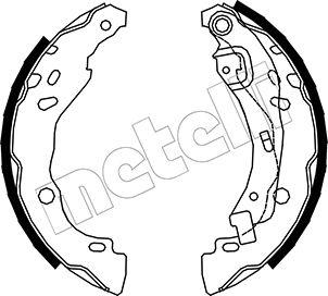 Metelli 53-0359 - Комплект тормозных колодок, барабанные unicars.by