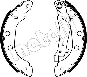 Metelli 53-0354 - Комплект тормозных колодок, барабанные unicars.by