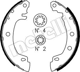 Metelli 53-0353 - Комплект тормозных колодок, барабанные unicars.by