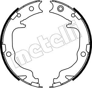 Metelli 53-0362 - Комплект тормозов, ручник, парковка unicars.by