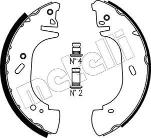 Metelli 53-0313 - Комплект тормозных колодок, барабанные unicars.by