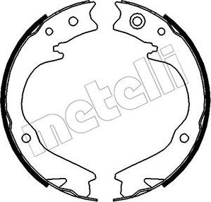 Metelli 53-0388 - Комплект тормозов, ручник, парковка unicars.by