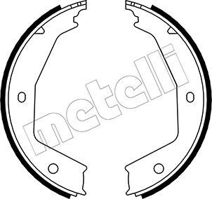 Metelli 53-0331 - Комплект тормозов, ручник, парковка unicars.by