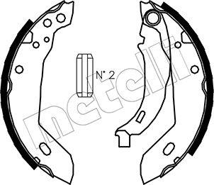 Metelli 53-0322 - Комплект тормозных колодок, барабанные unicars.by