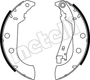 Metelli 53-0327 - Комплект тормозных колодок, барабанные unicars.by